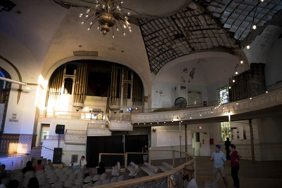 The inside&nbsp;of Clayborn Temple.