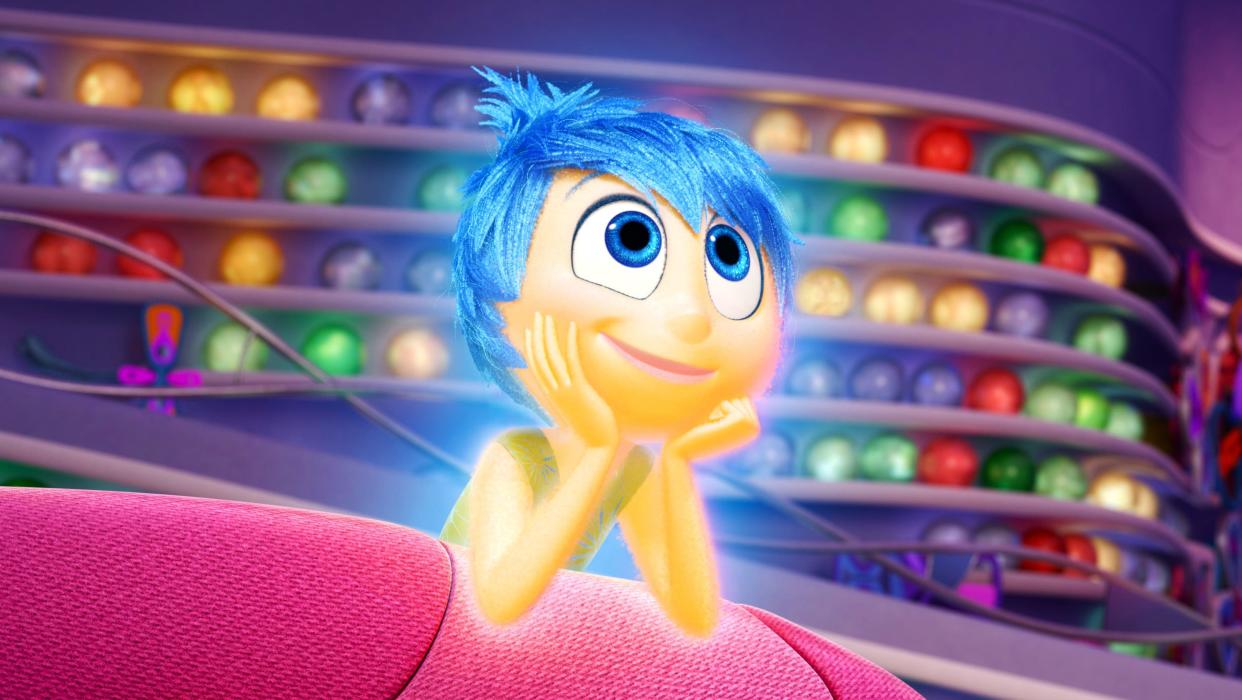 Amy Poehler provided the voice of Joy in Inside Out. (Disney/Everett Collection/Alamy)