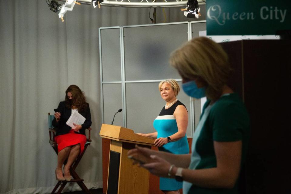 Charlotte Mayor Vi Lyles attended a press conference announcing that Centene Corp., a St. Louis health insurance giant, will invest over $1 billion and bring at least 3,237 jobs to the University area of Charlotte over the next decade. In turn, the company could receive $465.7 million in incentives over 39 years. It is the single largest job announcement in the history of the stateÕs current incentives program, officials said Wednesday.