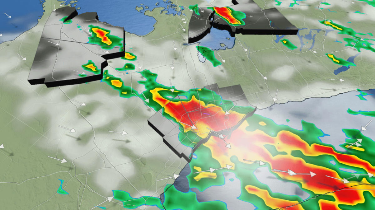 Greater Toronto Area commuters may dodge downpours Monday