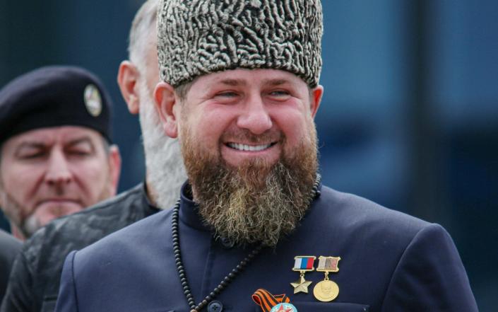 Head of the Chechen Republic Ramzan Kadyrov attends a military parade on Victory Day, which marks the 77th anniversary of the victory over Nazi Germany in World War Two, in the Chechen capital Grozny, Russia May 9, 2022. REUTERS/Chingis Kondarov - REUTERS/Chingis Kondarov 