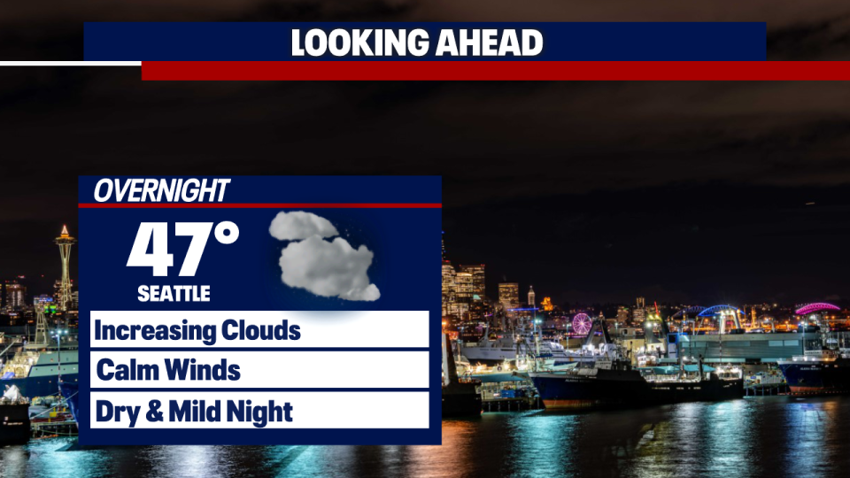 <div>TONIGHT FORECAST PM</div> <strong>(FOX 13 Seattle)</strong>