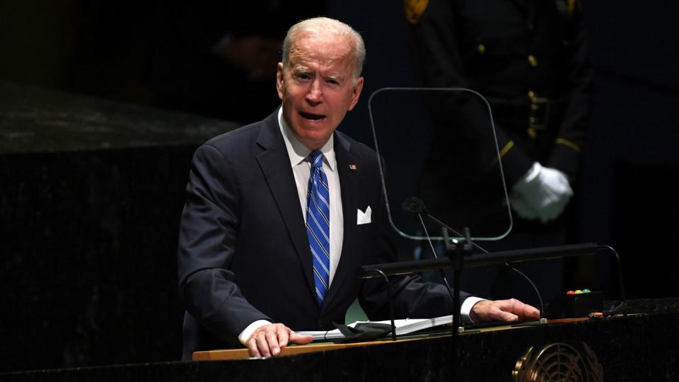 «Zusammenarbeiten wie nie zuvor»: US-Präsident Joe Biden in New York.