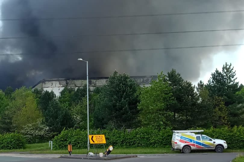 Major fire in Cannock on Thursday morning, May 9 -Credit:Richard Pursehouse