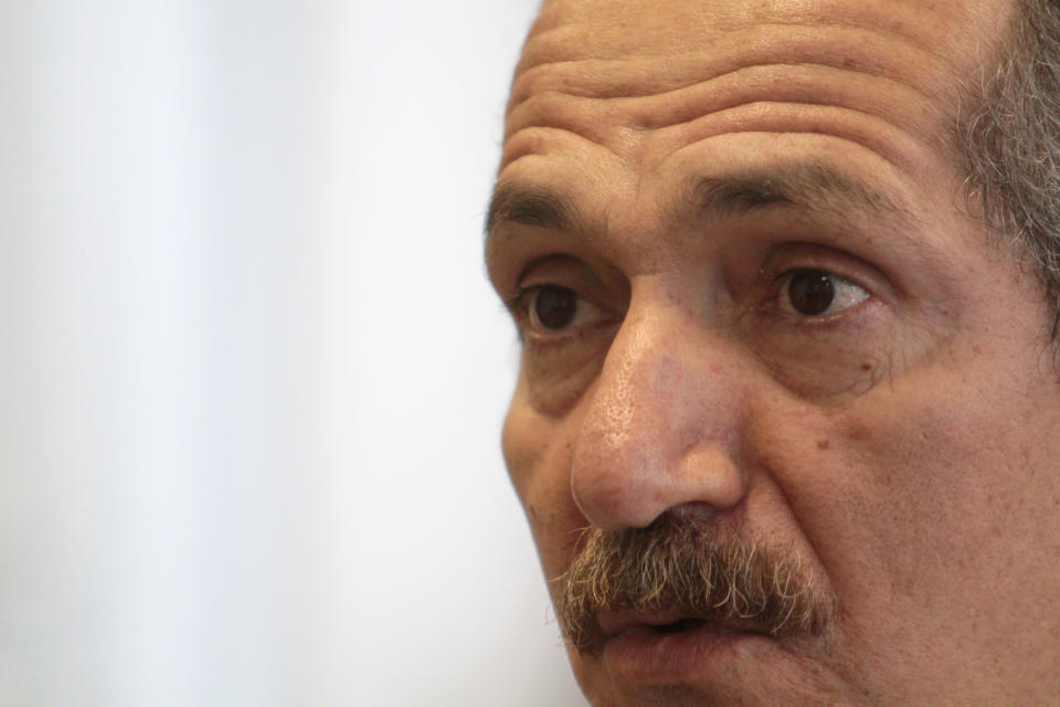 Brazil's Sports Minister Aldo Rebelo speaks during an interview at his office in Brasilia, Brazil, Thursday March 22, 2012. A government watchdog group is warning Brazilian authorities that planning delays could compromise the 2014 World Cup. Rebelo downplayed delays in Brazil's preparations Thursday, saying that everything will be ready in time. (AP Photo/Eraldo Peres)