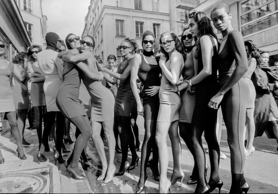 <p><em>Models after the Azzedine Alaia Fashion Show, Paris, 1986</em></p>