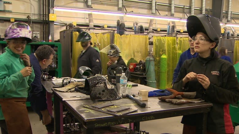 Women Unlimited trades students finishing 1st semester at NSCC
