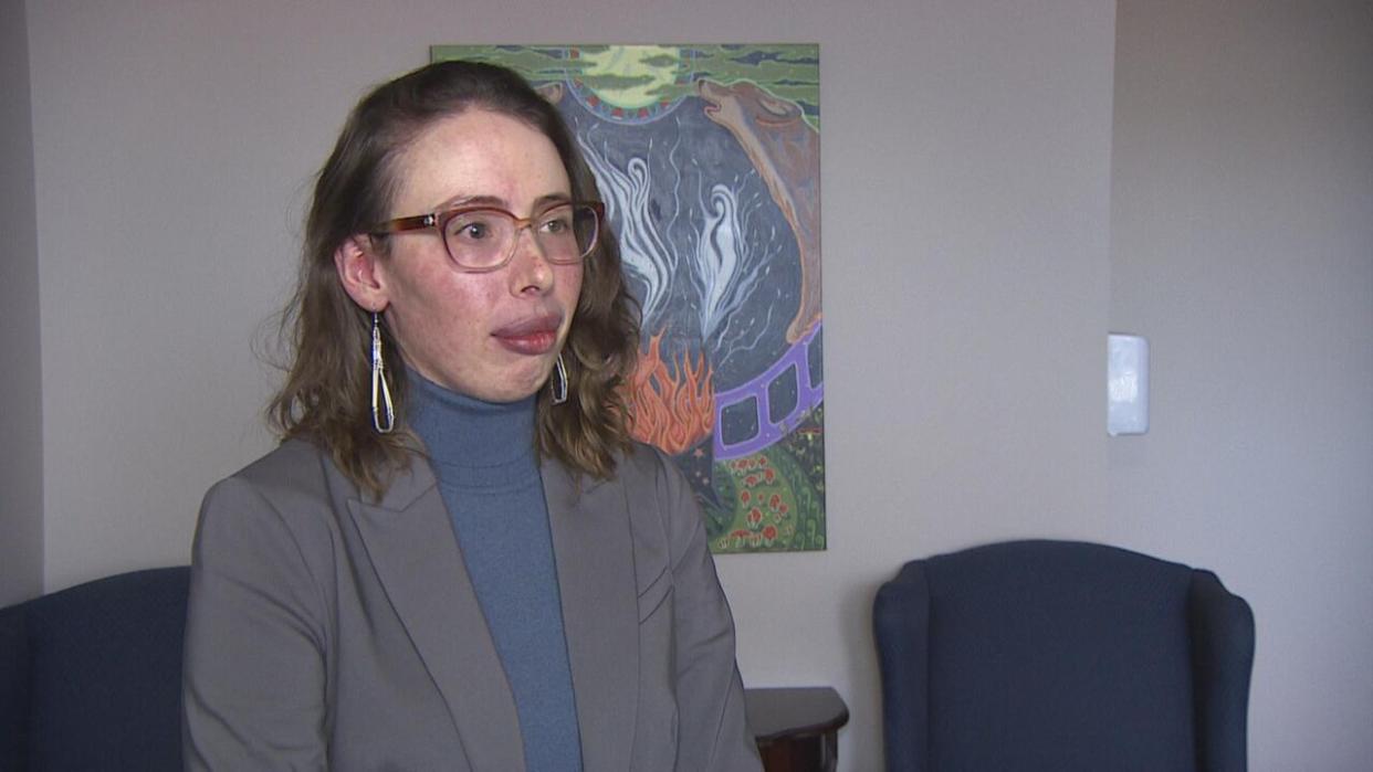 Sarah Outram says female and gender-diverse candidates face enough challenges without having to deal with online threats and abuse.  (CBC - image credit)