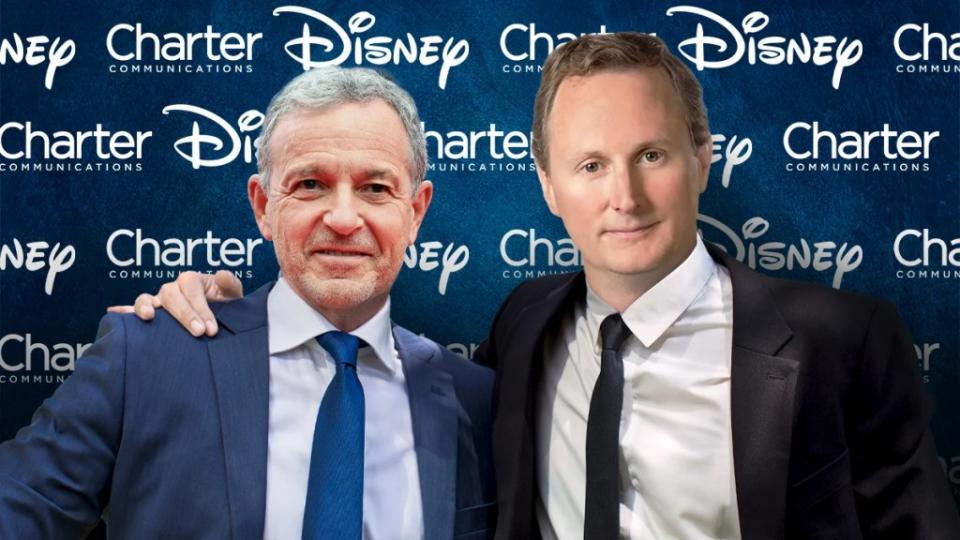 Disney CEO Bob Iger and Chris Winfrey, CEO of Charter Communications. (TheWrap/Chris Smith)