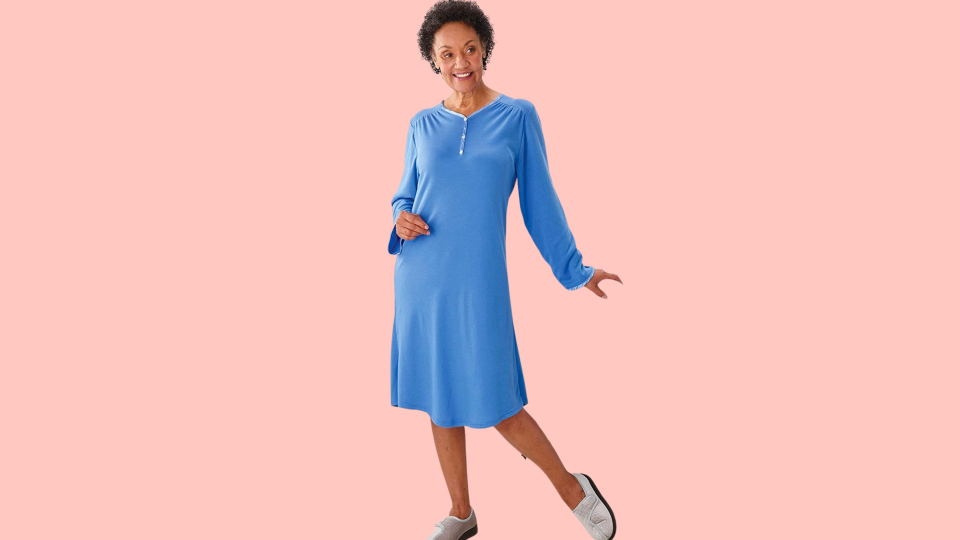 This adaptive nightgown is great for women with mobility issues.