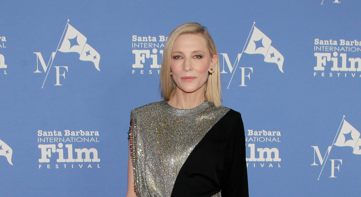 Cate Blanchett attends the Outstanding Performers of the Year Award tribute during the 38th Annual Santa Barbara International Film Festival at Arlington Theatre on February 10, 2023 in Santa Barbara, California