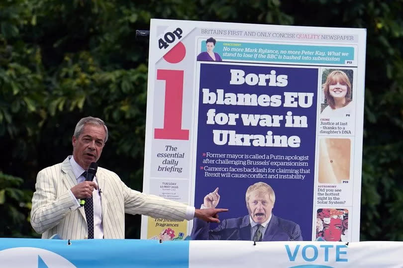 Reform UK leader Nigel Farage said he would never, ever defend Russian President Vladimir Putin, as he ramped up his row with former prime minister Boris Johnson