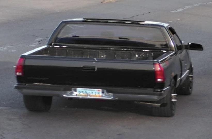 <em>Las Vegas Metro police shared this photo of the truck they say was involved in a hit-and-run on Jan. 28, 2024. (LVMPD)</em>