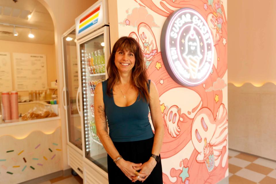 Sugar Ghost Ice Cream & Bubble Tea owner Mary Claire White can be seen inside their second location at 9077 Poplar Avenue., Suite 103 in Germantown, Tenn., on August 22, 2023.