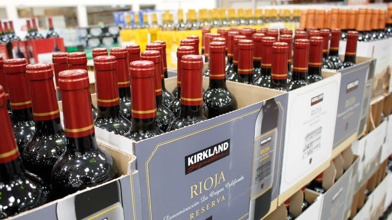 Kirkland Signature wine in case