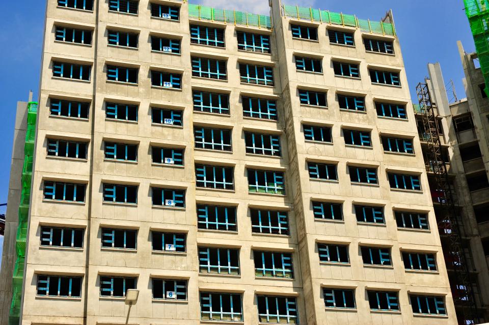 Construction of Singapore BTO (Built to Order) flats, illustrating the building of flats in Clementi NorthArc