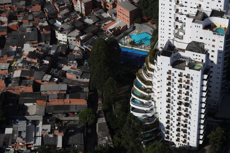 Residents of the city's biggest slum Paraisopolis have hired a round-the-clock private medical service to fight the coronavirus disease (COVID-19), in Sao Paulo