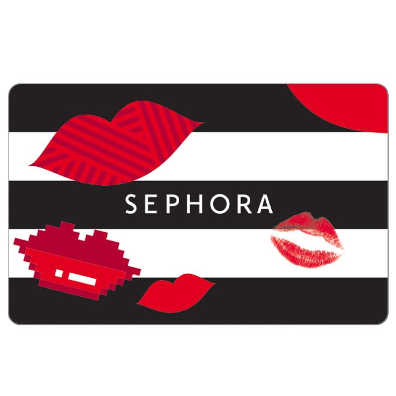 <p><a href="https://www.amazon.com/Sephora-Book-Gift-Card-mail/dp/B01MQQJ896/?tag=syn-yahoo-20&ascsubtag=%5Bartid%7C10054.g.18726497%5Bsrc%7Cyahoo-us" rel="nofollow noopener" target="_blank" data-ylk="slk:Shop Now;elm:context_link;itc:0;sec:content-canvas" class="link ">Shop Now</a></p><p>Gift Card </p><p>amazon.com</p><p>$25.00</p>