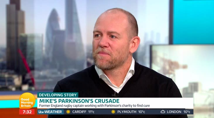 Mike Tindall hopes to raise awareness of the condition [Photo: Good Morning Britain]