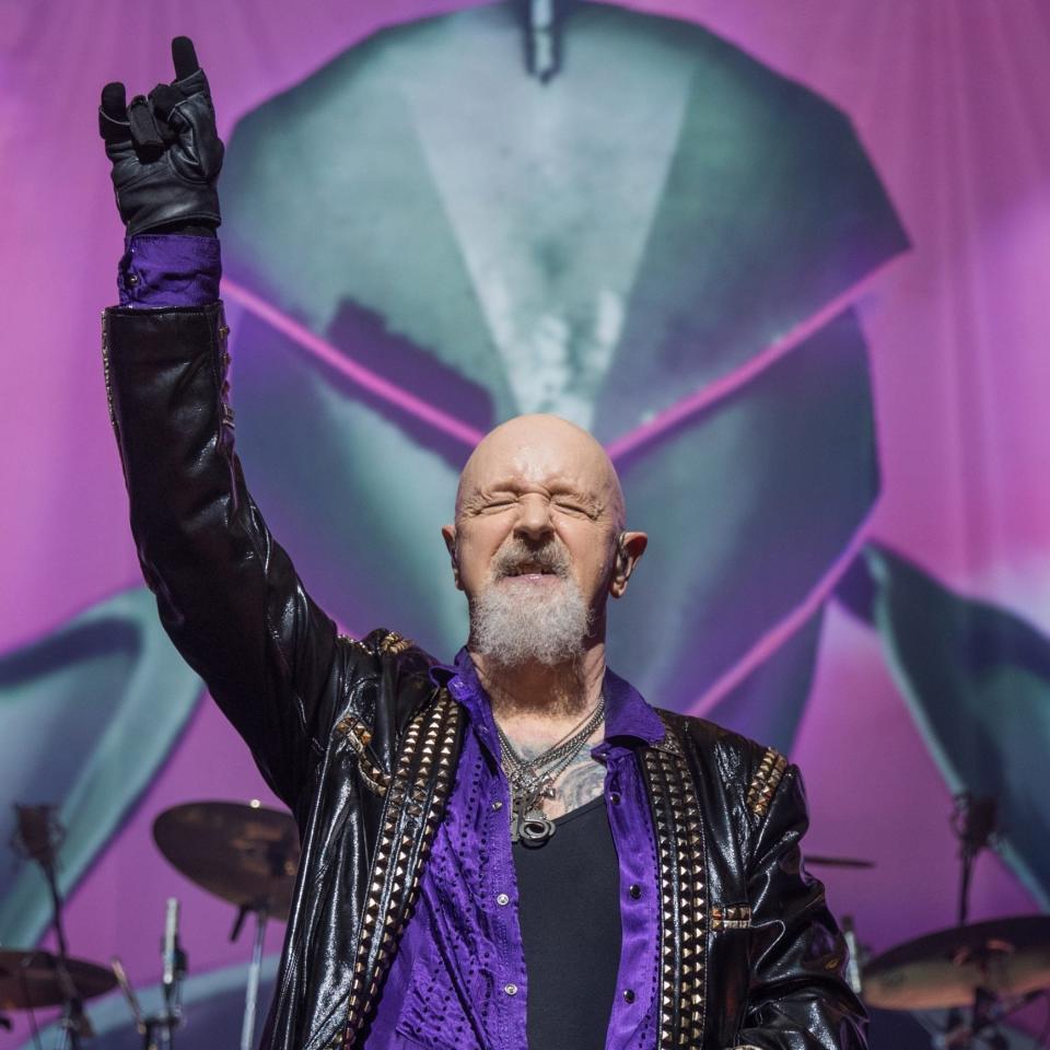 Halford performs during the Judas Priest 'Firepower' tour of 2019 - Getty