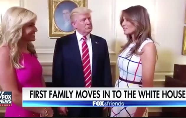 Melania has spilled the beans on her White House move. Photo: Fox