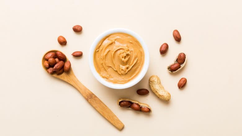 Peanut butter in a bowl