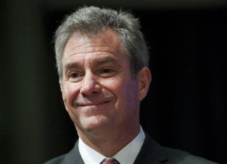 Greg Brannon attends a debate between the four top-polling Republican candidates in North Carolina for the U.S. Senate, at Davidson College in Davidson, North Carolina April 22, 2014. REUTERS/Davis Turner