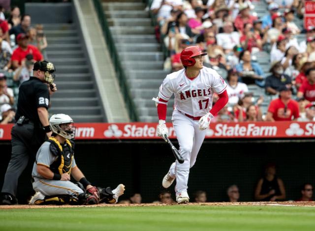 Shohei Ohtani homers in last home game before trade deadline as the Angels  beat the Pirates 7-5 - CBS Pittsburgh