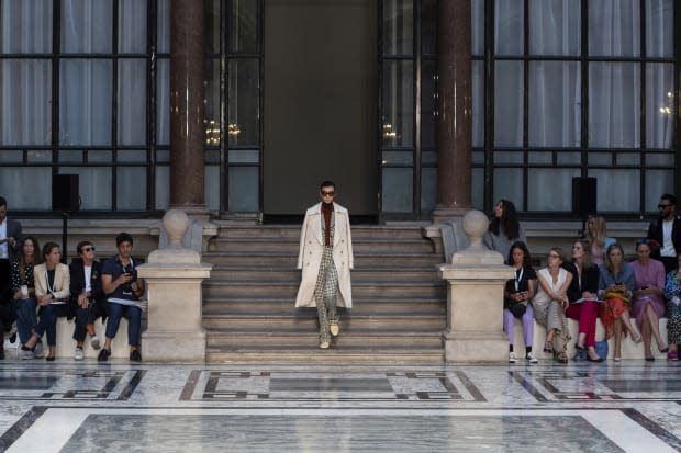 A look from the Victoria Beckham Spring 2020 collection. Photo: Imaxtree