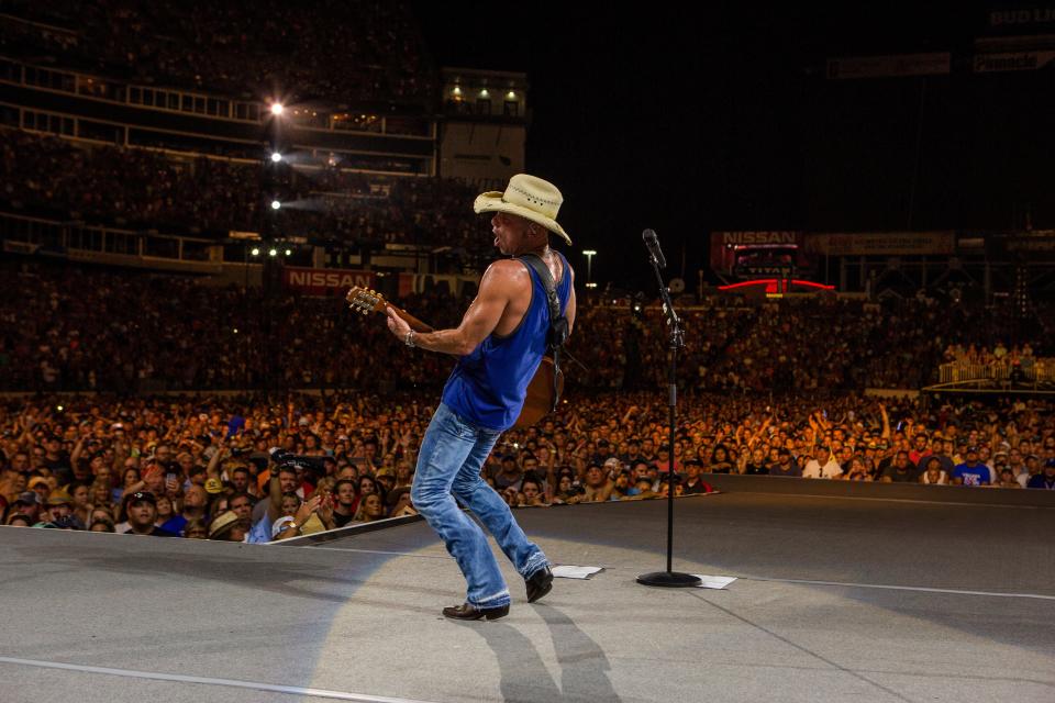 Kenny Chesney performs at Nissan Stadium on Aug. 18, 2018, in Nashville, Tennessee.