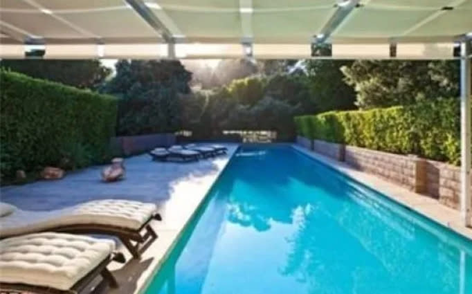 Brad Pitt’s former Malibu lap pool.