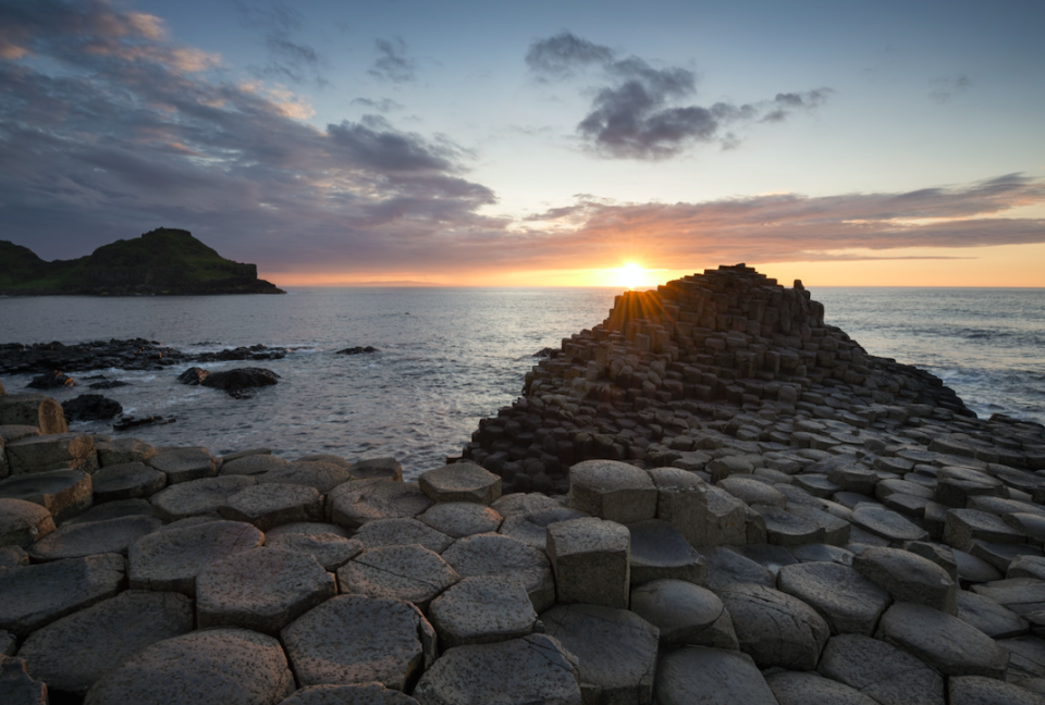 The Giant's Causeway has cause to make people happy (Picture: Rex)