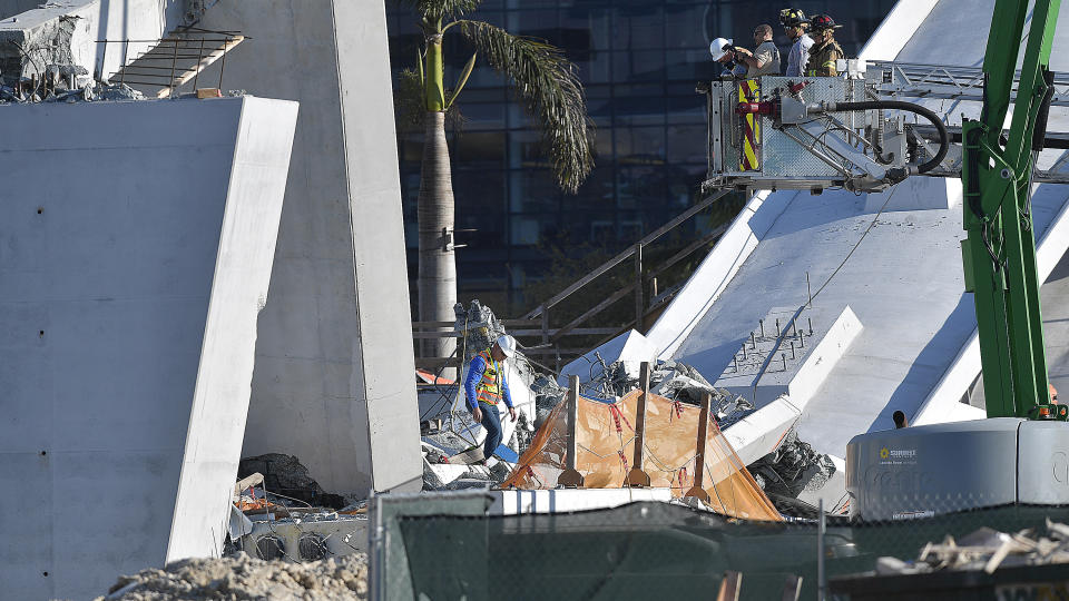 Bridge collapses at Florida International University in Miami