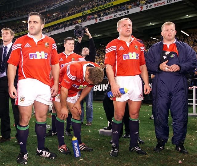 Smith (left) made six Test appearances for the British and Irish Lions