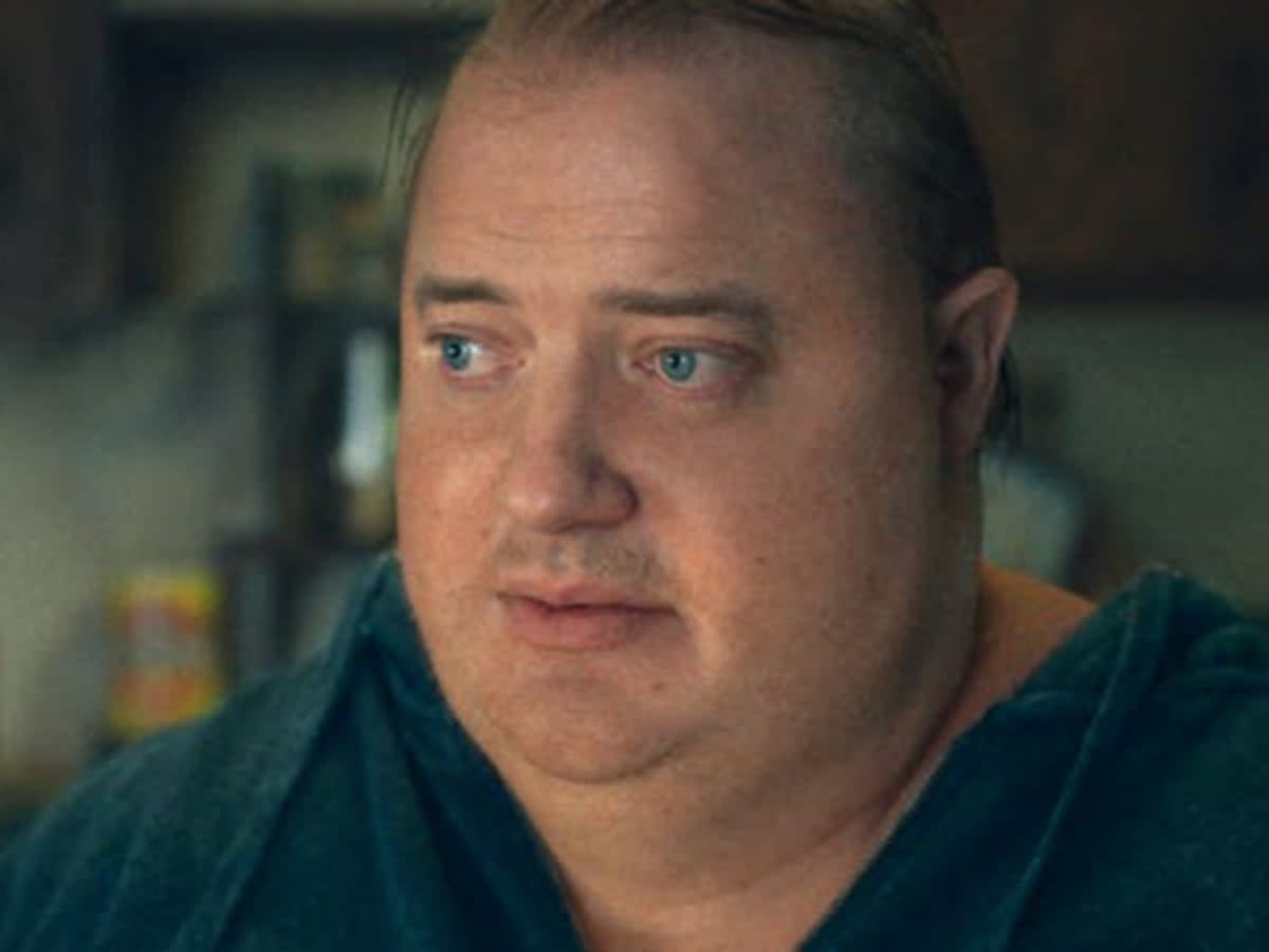 Brendan Fraser, star of the controversial new drama ‘The Whale’  (A24)