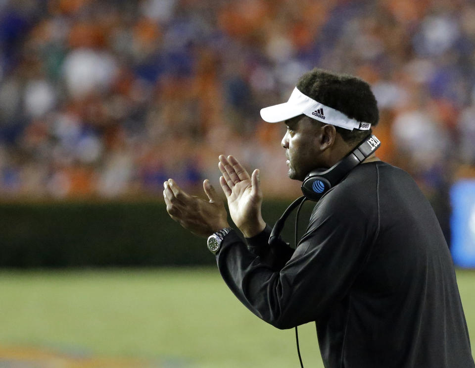 Kevin Sumlin, now the head coach at Arizona, was fired after six seasons at Texas A&M. (AP Photo/John Raoux)
