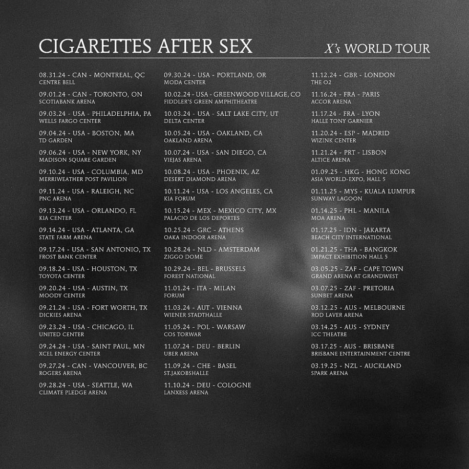 How To Get Tickets To Cigarettes After Sexs “xs World Tour” In 2024