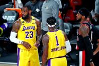 NBA: Playoffs-Portland Trailblazers at Los Angeles Lakers