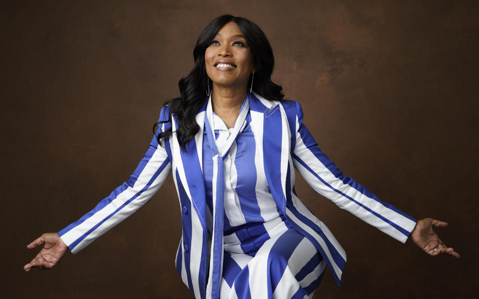 Angela Bassett poses for a portrait at the 95th Academy Awards Nominees Luncheon on Monday, Feb. 13, 2023, at the Beverly Hilton Hotel in Beverly Hills, Calif. (AP Photo/Chris Pizzello)