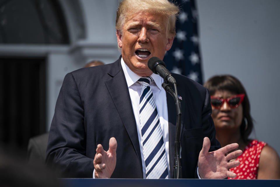 BEDMINSTER, NJ - JULYFormer US President Donald Trump had his Twitter account shut down in January 2021. (Getty) 7: Former President Donald J. Trump speaks about filing a class-action lawsuits targeting Facebook, Google and Twitter and their CEOs, escalating his long-running battle with the companies following their suspensions of his accounts, during a press conference at the Trump National Golf Club on Wednesday, July 07, 2021 in Bedminster, NJ. (Photo by Jabin Botsford/The Washington Post via Getty Images)