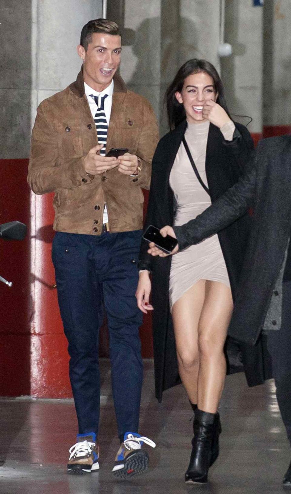 Cristiano Ronaldo and his girlfriend Georgina Rodriguez attending Alejandro Sanz's concert on December 5, 2016 in Madrid, Spain