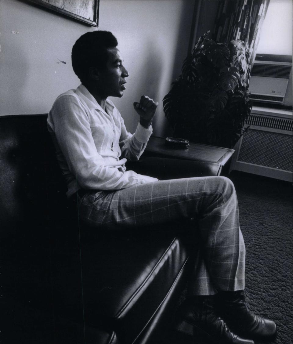 Smokey Robinson is photographed in his office in 1970.