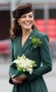 <p>Kate’s rich brown hat was from London milliners, Lock & Co Hatters. <em>[Photo: PA]</em> </p>