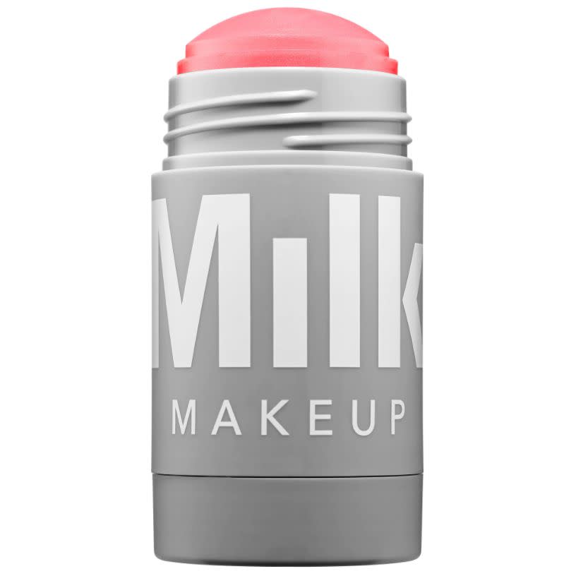 Milk Makeup offers a gorgeous cheek and lip stick that makes makeup application quick and simple. And it's especially great for traveling.<strong><br /><a href="https://www.sephora.com/product/lip-cheek-P404799" target="_blank"><br />Milk Makeup&nbsp;lip + cheek stick</a>, $24</strong>
