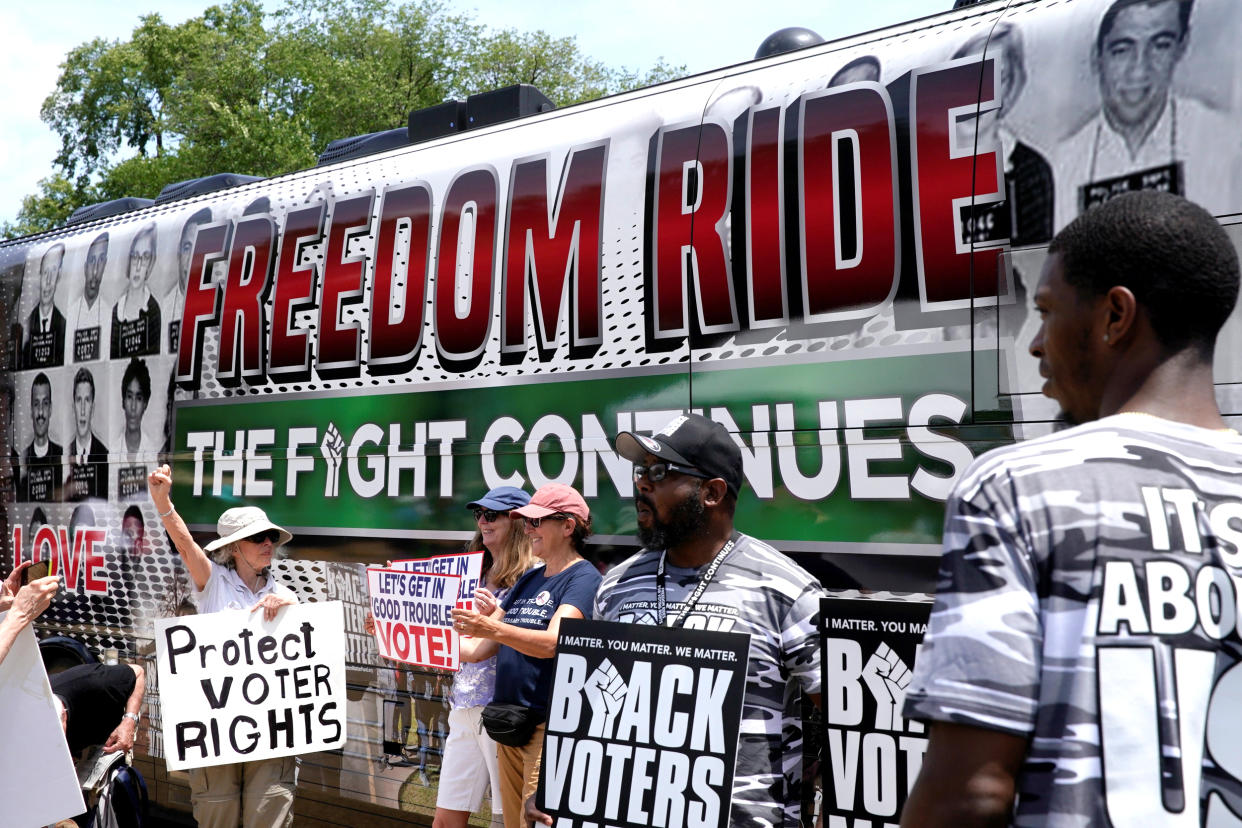 Image: Black Voters Matter national rally in support of DC statehood, in Washington (Elizabeth Frantz / Reuters)