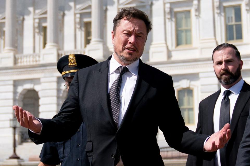 Elon Musk allegedly falsely claimed a California student was involved in a neo-Nazi street fight (AFP via Getty Images)
