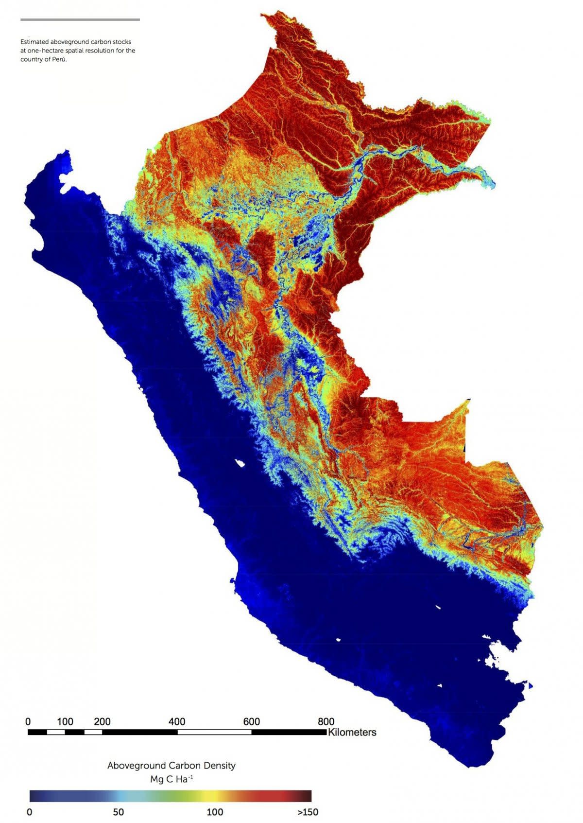carbon map of peru