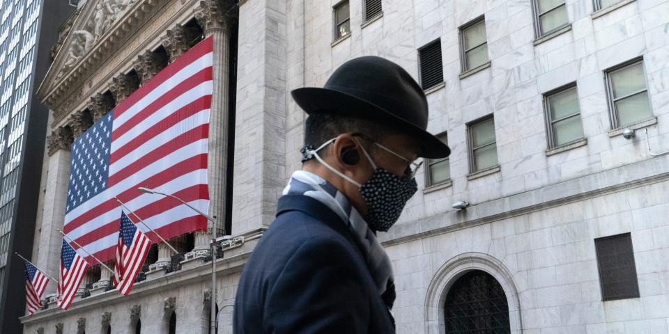 Wall Street mask, covid