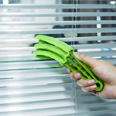 You'll realise how dusty your blinds can become after using this nifty tool on their strips