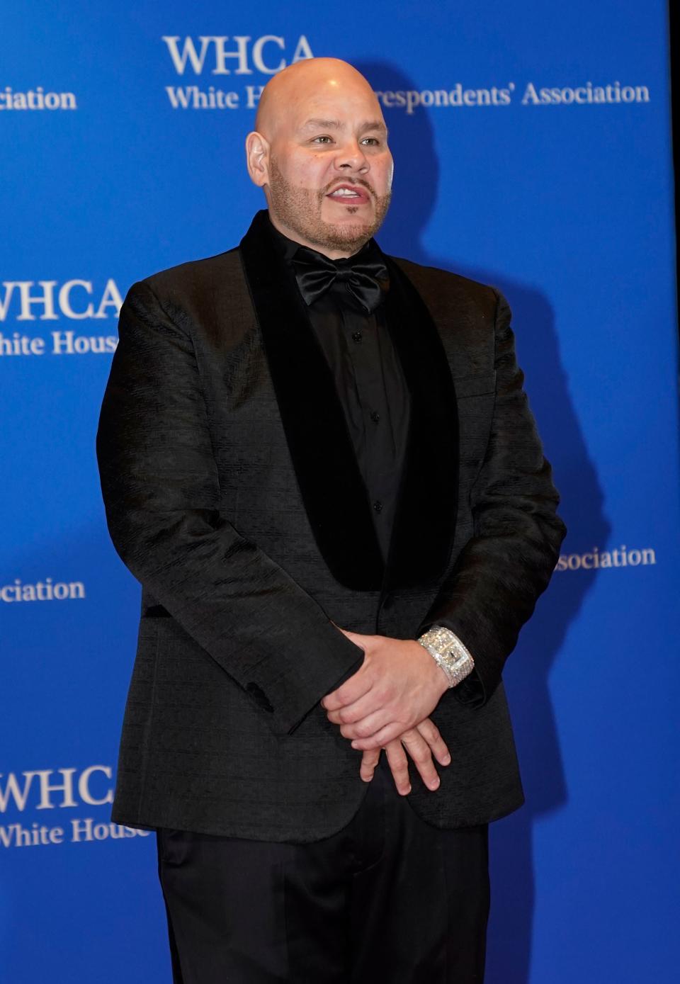 Apr 30, 2022; Washington, DC, USA; Fat Joe arrives at the White House CorrespondentsÕ Association annual dinner at the Washington Hilton. Mandatory Credit: Jack Gruber-USA TODAY